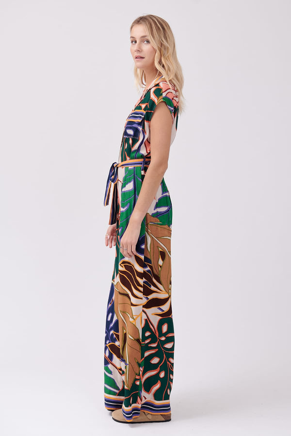 Rene Derhy Combinaison Safari Imprimée Et Ample Sans Manches INAYA