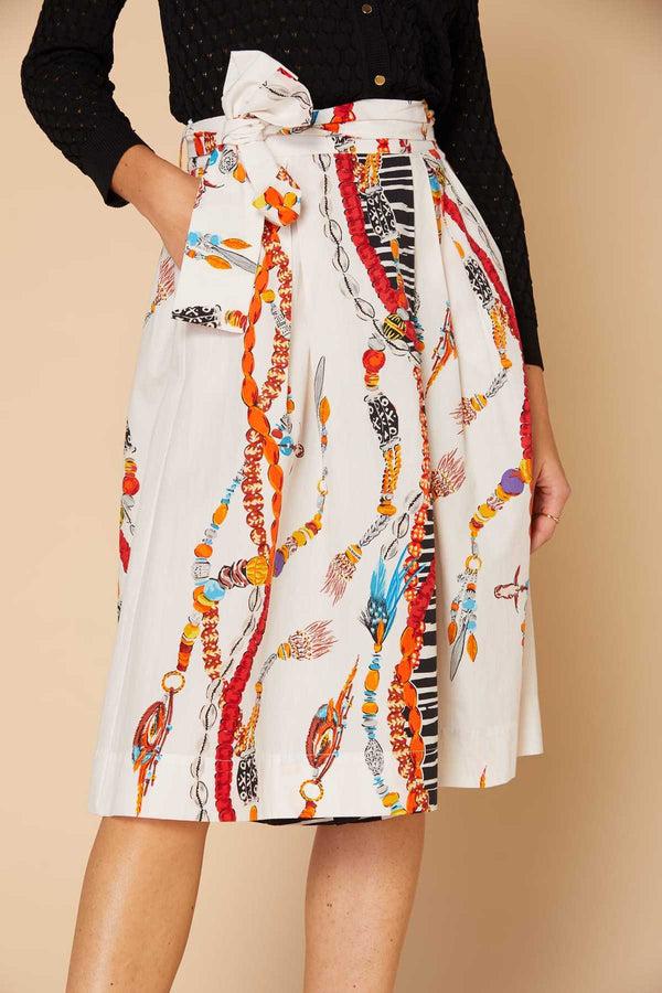 Rene Derhy Jupe Culotte Imprimée En Popeline De Coton HANOI