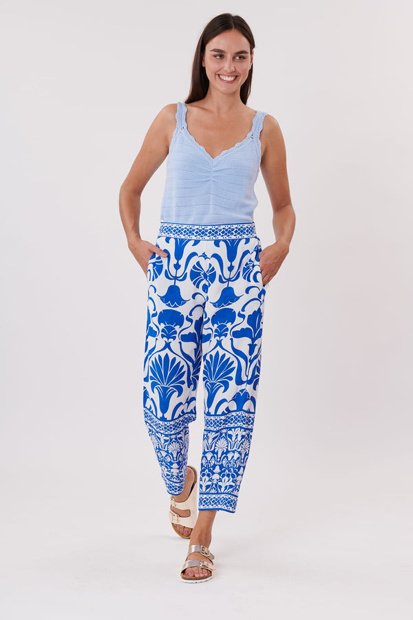 Rene Derhy Pantalon Ample Imprimé Taille élastique PAIGE