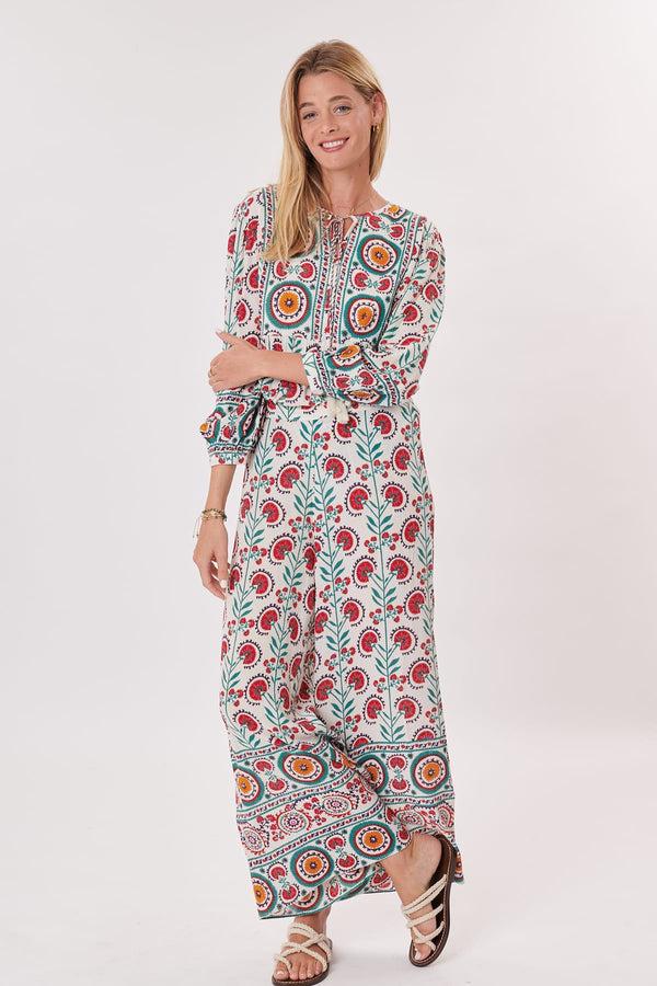 rene derhy Pantalon ample imprimé taille élastique PANTOMINE