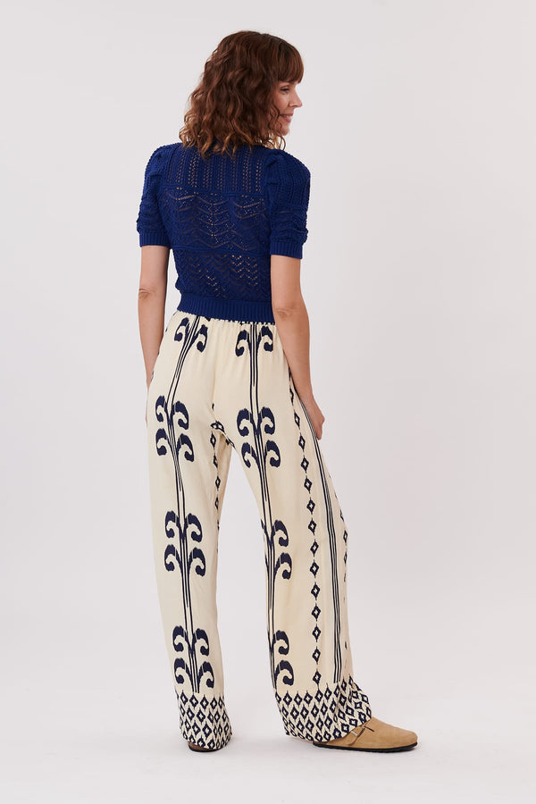 Rene Derhy Pantalon Ample Imprimé Taille Moyenne PALOISE