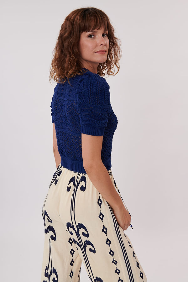 Rene Derhy Pull Court à Manches Courtes En Maille ZACHARIE