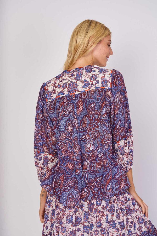 Rene Derhy Blouse Ample Imprimée En Coton EVALINE