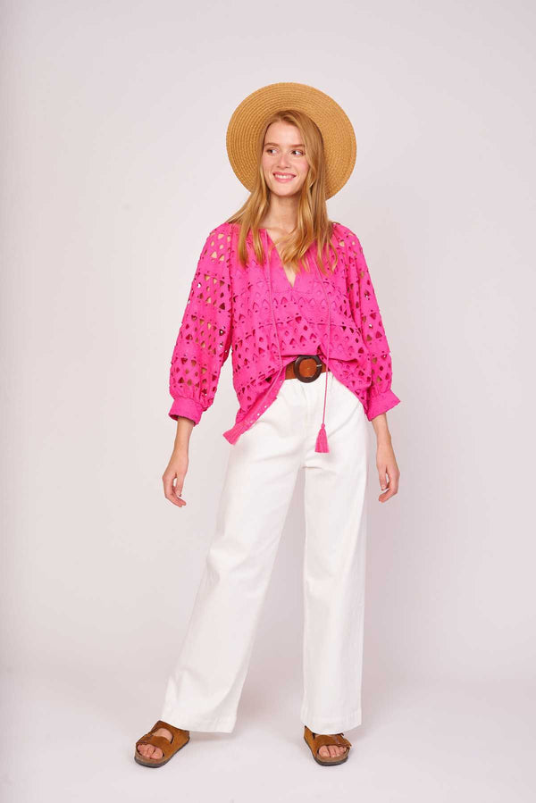 Rene Derhy Blouse Ample Motif Géométrique EMMA