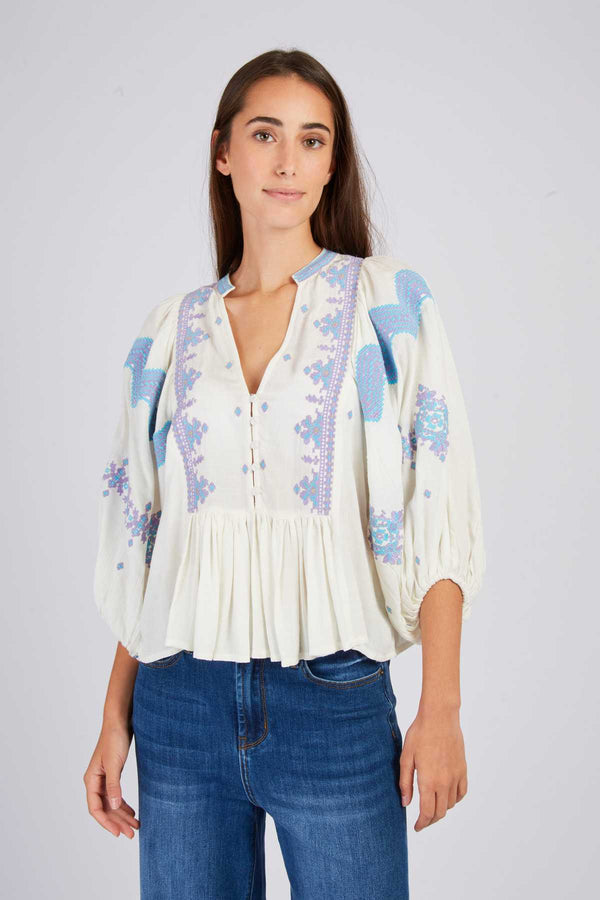Rene Derhy Blouse Brodée BALLADE
