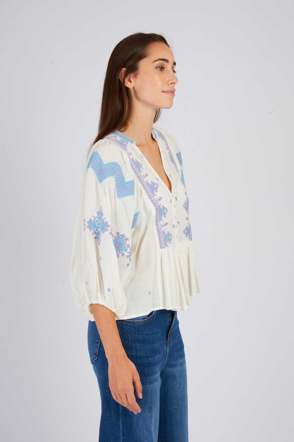 Rene Derhy Blouse Brodée BALLADE