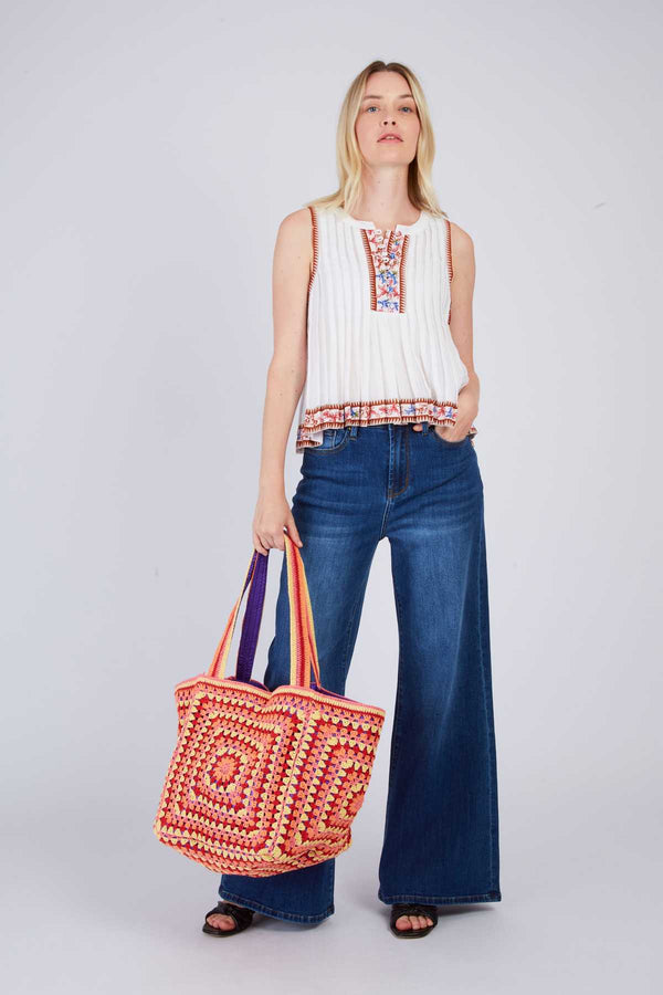 rene derhy Blouse courte imprimée BAXTER