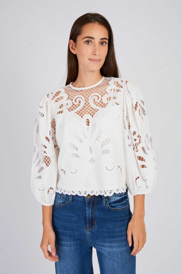 Rene Derhy Blouse En Dentelle BALI