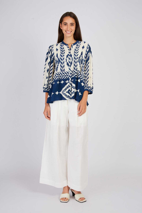 rene derhy Blouse imprimée graphique LANZA