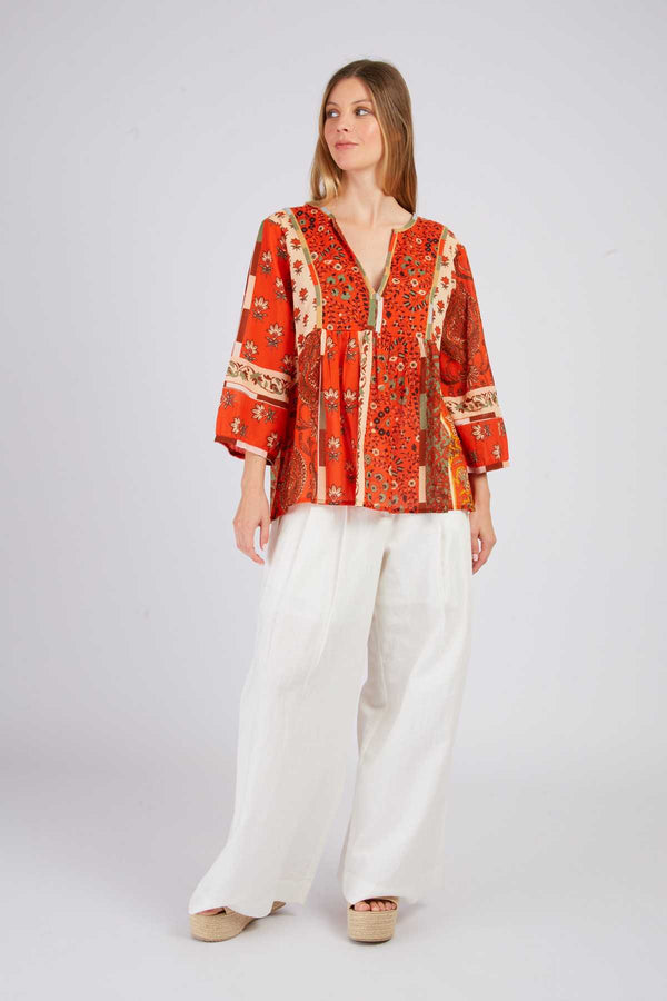 rene derhy Blouse imprimée manches 3/4 LENNA