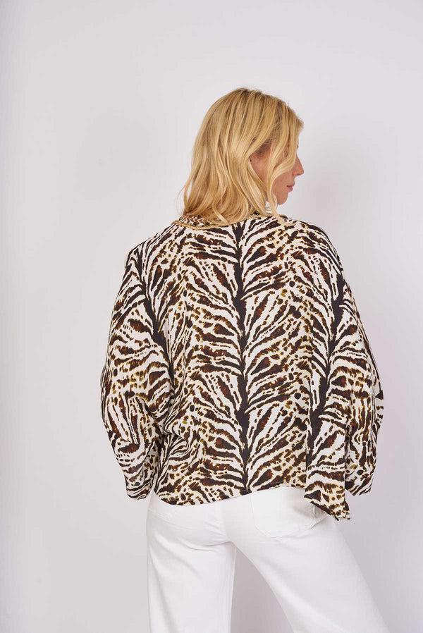 Rene Derhy Blouse Kimono Imprimée ELISEA