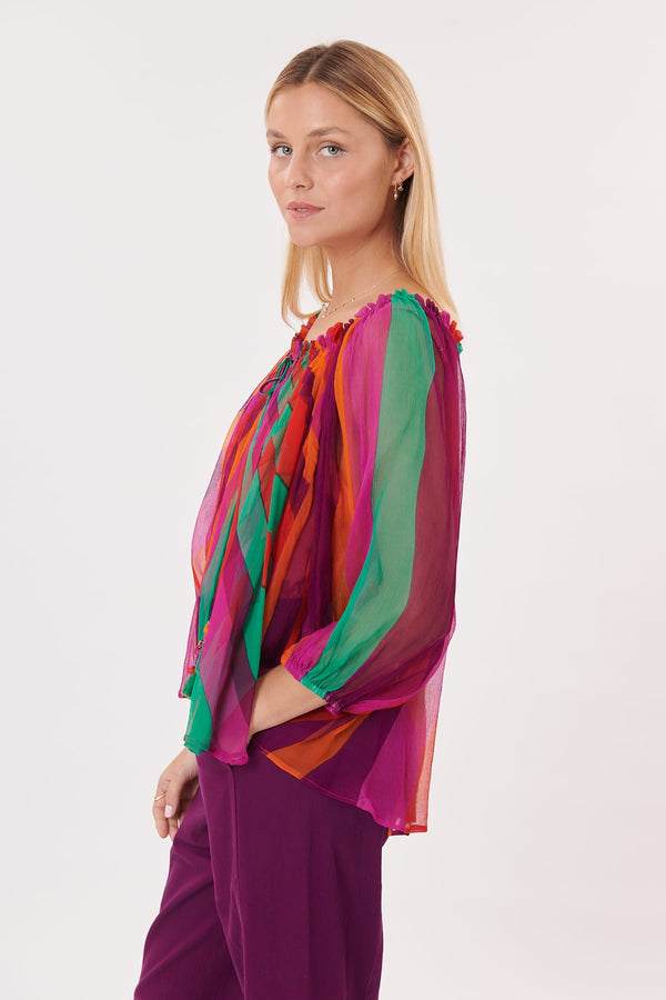 Rene Derhy Blouse Manches 3/4 Imprimée ROUERGUE
