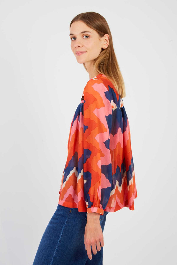 Rene Derhy Blouse Manches Longues Imprimée LILY