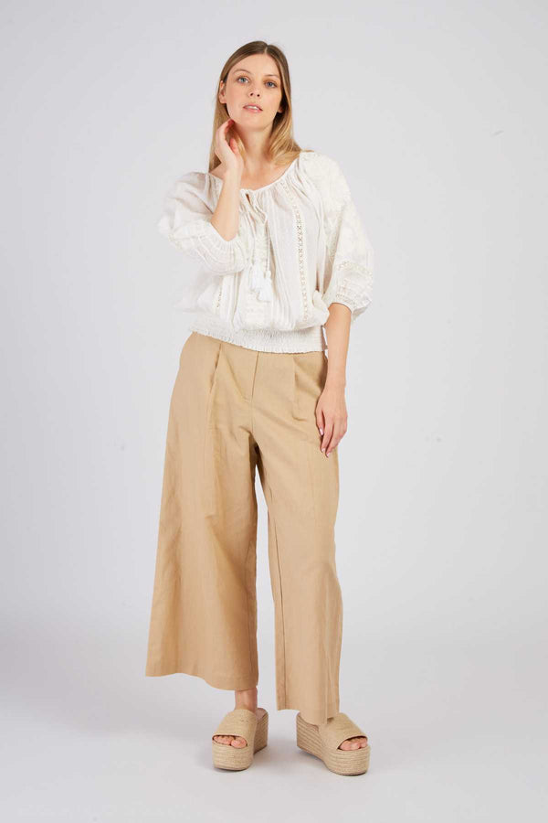 Rene Derhy Blouse Unie Manches 3/4 BAHAMAS