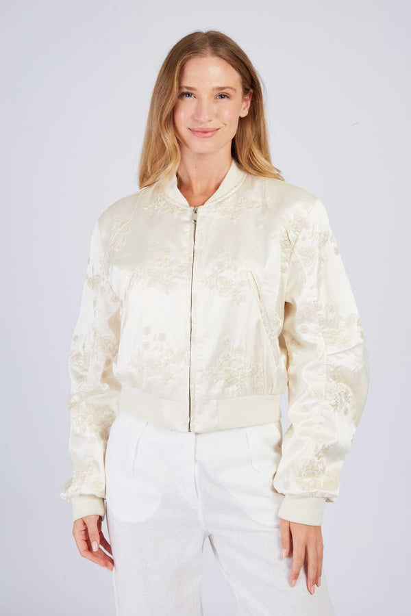 Rene Derhy Bomber Brodé Uni JET-SET