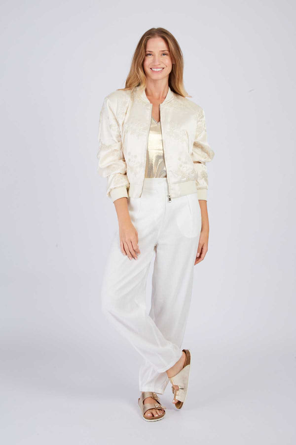 rene derhy Bomber brodé uni JET-SET