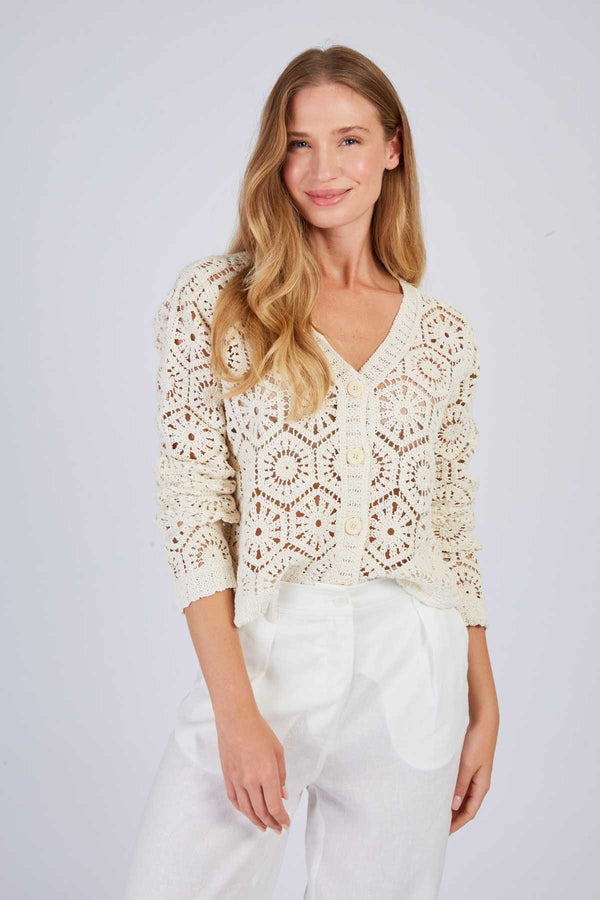 Rene Derhy Cardigan En Crochet FILOU