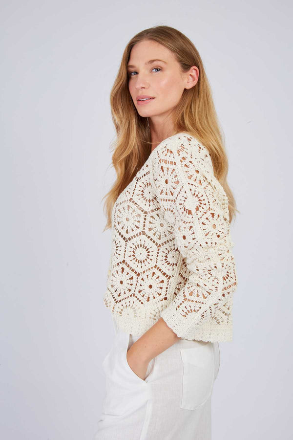Rene Derhy Cardigan En Crochet FILOU