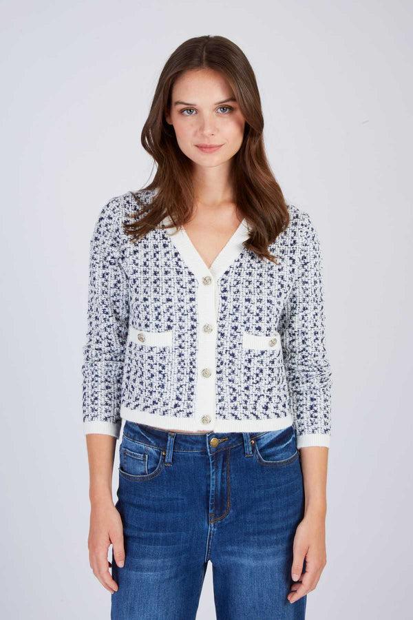 Rene Derhy Cardigan En Maille Bicolore FLOYD