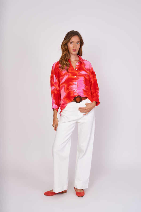 Rene Derhy Chemise Ample Imprimée Viscose ELANA