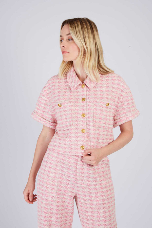 Rene Derhy Chemise Courte à Carreaux LADY