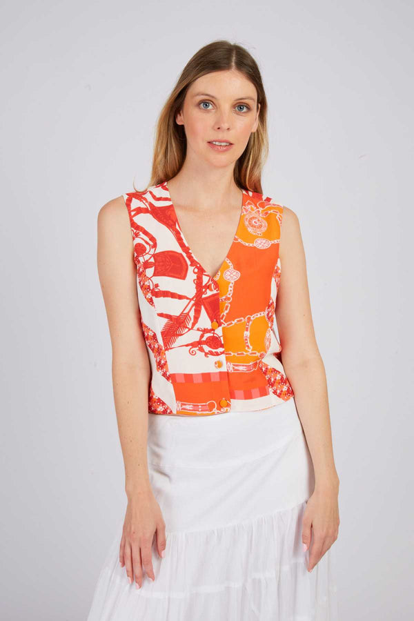 Rene Derhy Gilet De Costume Imprimé LUCINDA