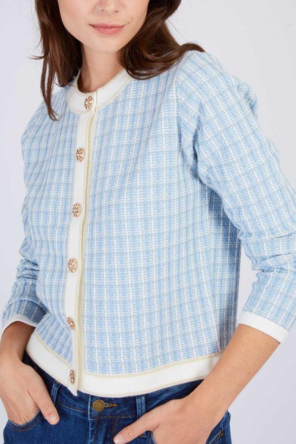 Rene Derhy Gilet En Maille à Motif FLORINDA