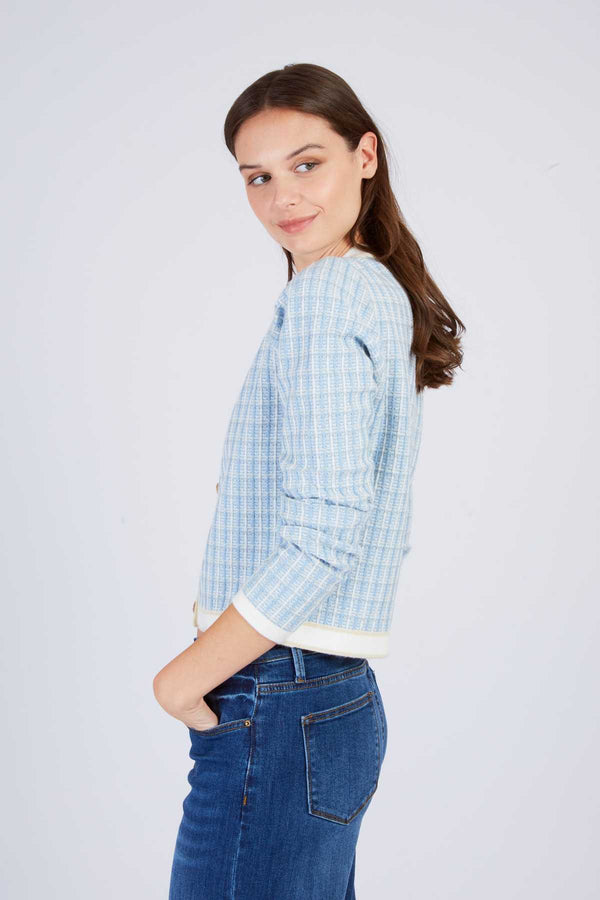 Rene Derhy Gilet En Maille à Motif FLORINDA