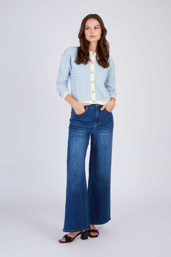 rene derhy Gilet en maille à motif FLORINDA