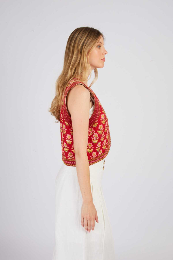 Rene Derhy Gilet Sans Manches Imprimé JOAKIM