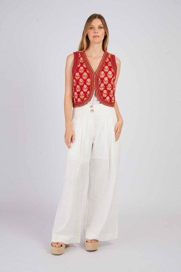 rene derhy Gilet sans manches imprimé JOAKIM