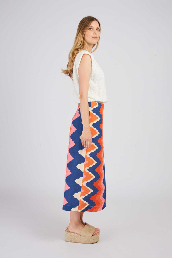 Rene Derhy Jupe Fendu Imprimée AKEMI