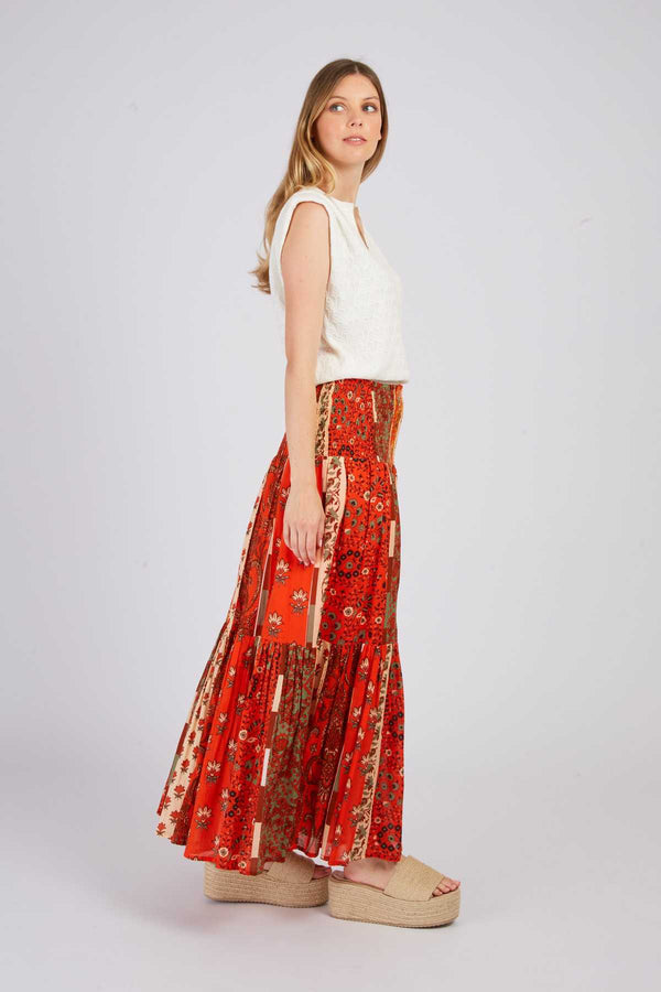 Rene Derhy Jupe Longue à Volant ACAENA