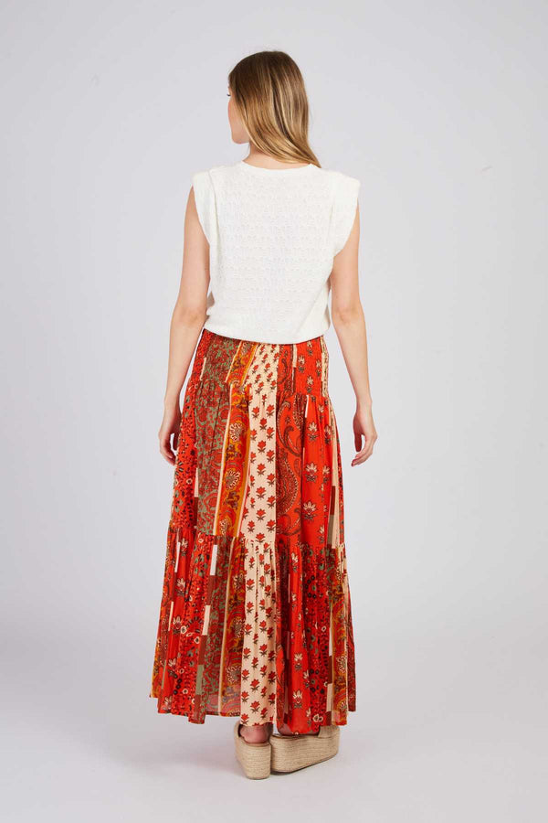 Rene Derhy Jupe Longue à Volant ACAENA