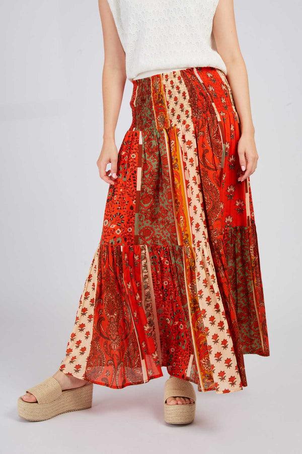 Rene Derhy Jupe Longue à Volant ACAENA