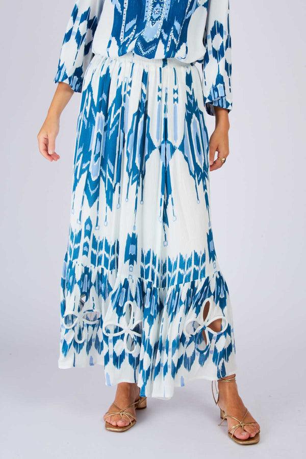 Rene Derhy Jupe Longue à Volants ADA