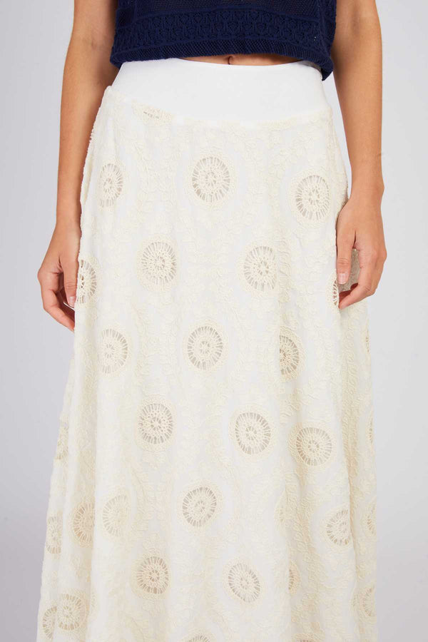 Rene Derhy Jupe Longue Brodée ACAPULCO