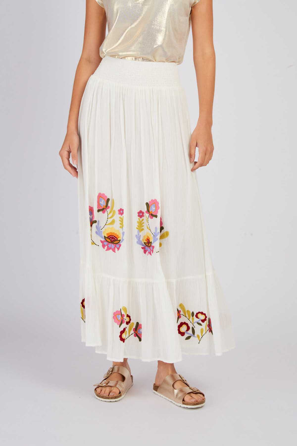 Rene Derhy Jupe Longue Brodée ALBERTINE
