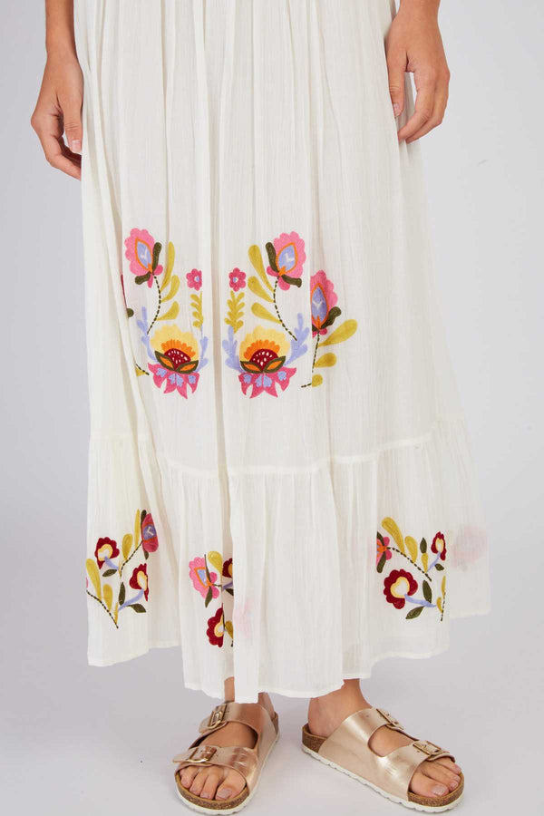 Rene Derhy Jupe Longue Brodée ALBERTINE