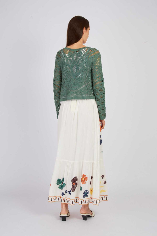 Rene Derhy Jupe Longue Brodée ALBI