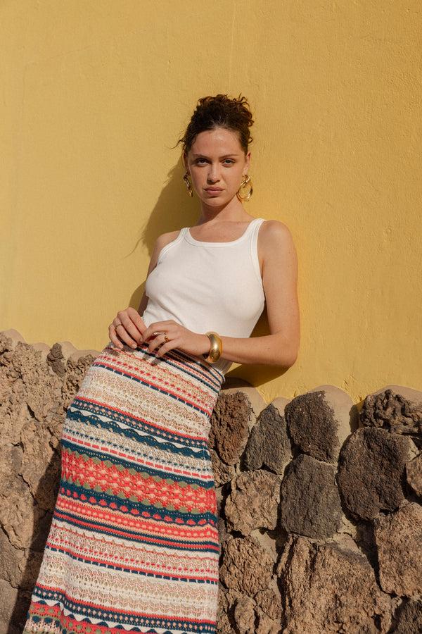 rene derhy Jupe longue en maille ADRIANA