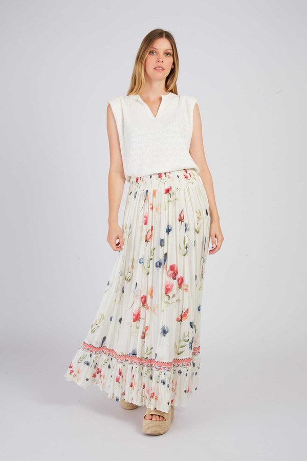 rene derhy Jupe longue imprimée ADAGIO