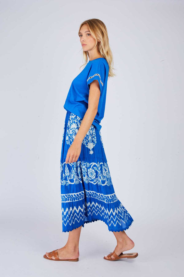 Rene Derhy Jupe Longue Imprimée AGRIGENTE