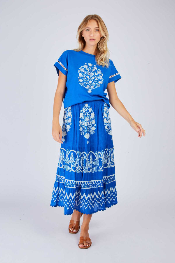 rene derhy Jupe longue imprimée AGRIGENTE