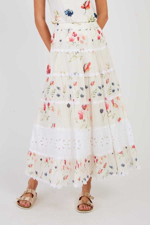 Rene Derhy Jupe Longue Imprimée AIKO