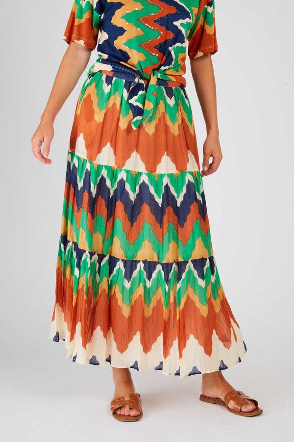 Rene Derhy Jupe Longue Imprimée AJACCIO