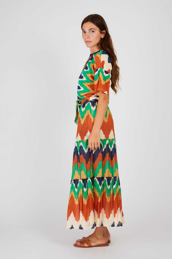 Rene Derhy Jupe Longue Imprimée AJACCIO