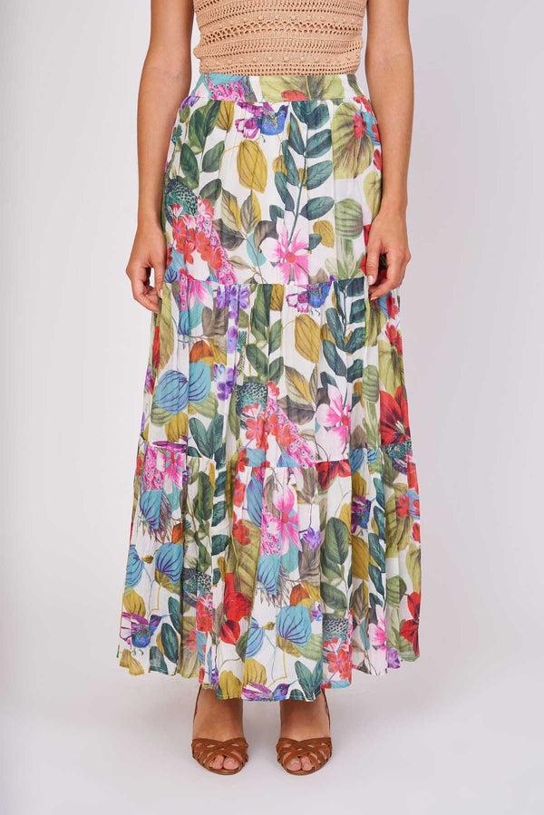 Rene Derhy Jupe Longue Imprimée En Coton FORTUNE