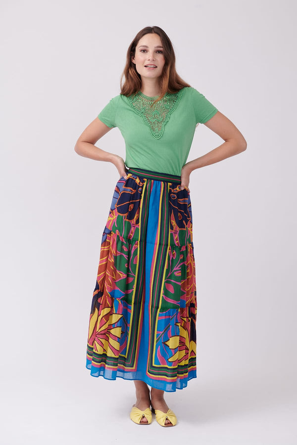 Rene Derhy Jupe Longue Imprimée VIADUC