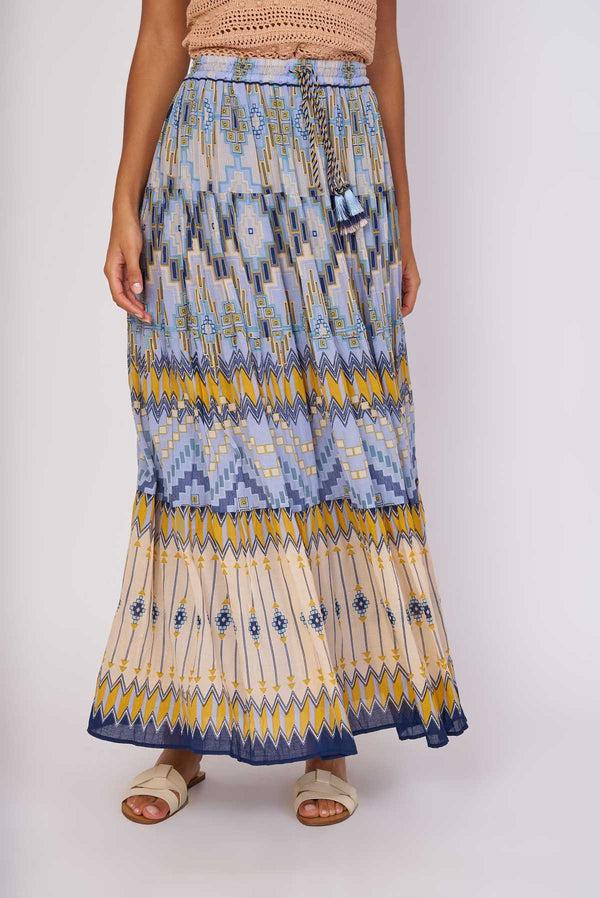 rene derhy Jupe longue imprimée viscose FLYNN